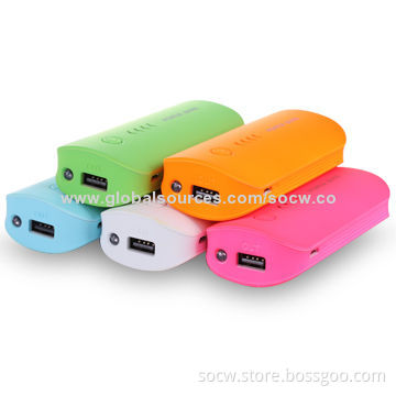 USB Mobile Phone Charger with 4 LED Lights, 5,200mAh Capacity